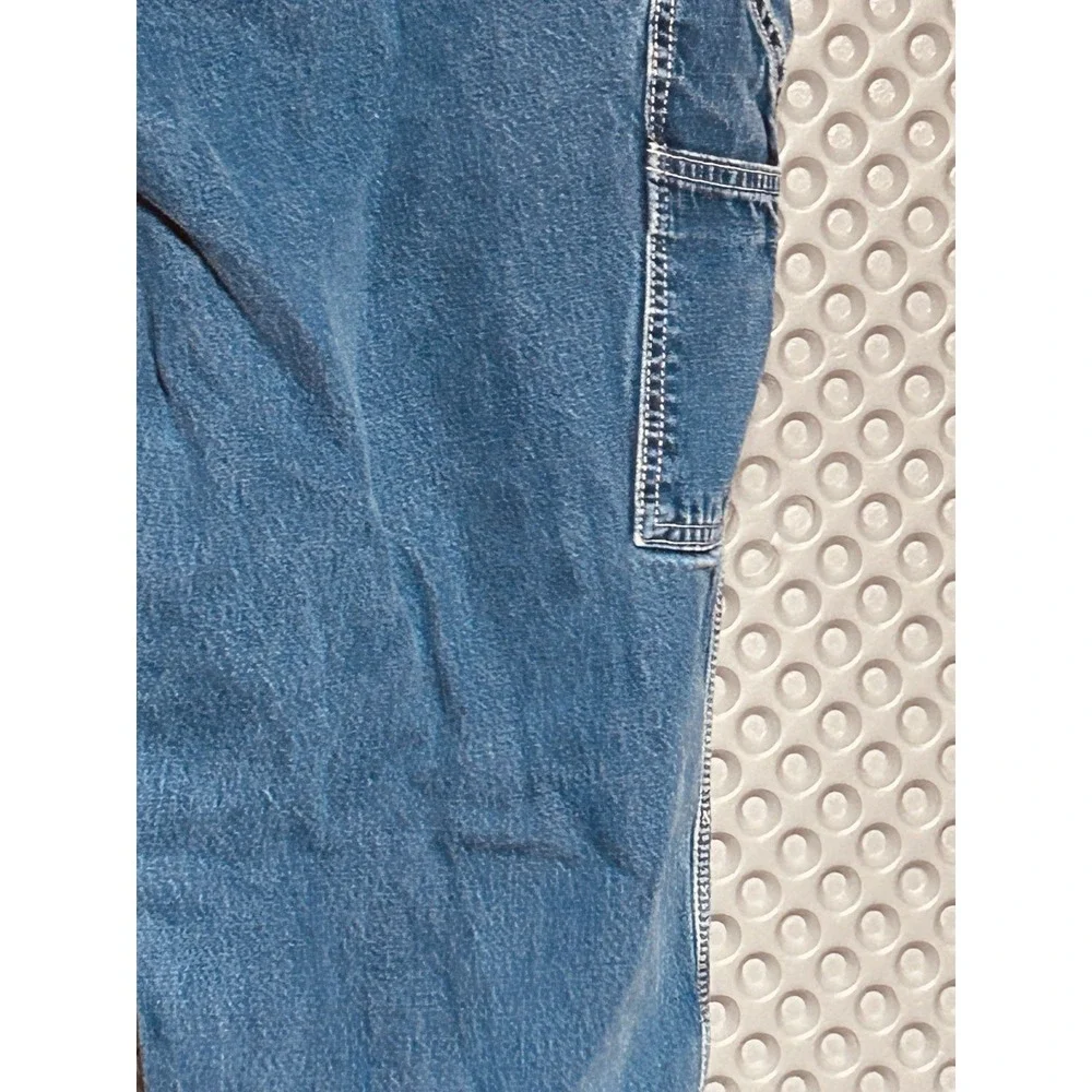 CARHARTT FR FLAME/FIRE RESISTANT BLUE JEANS MENS 44x32 SEE PICTURES WORK CARGO